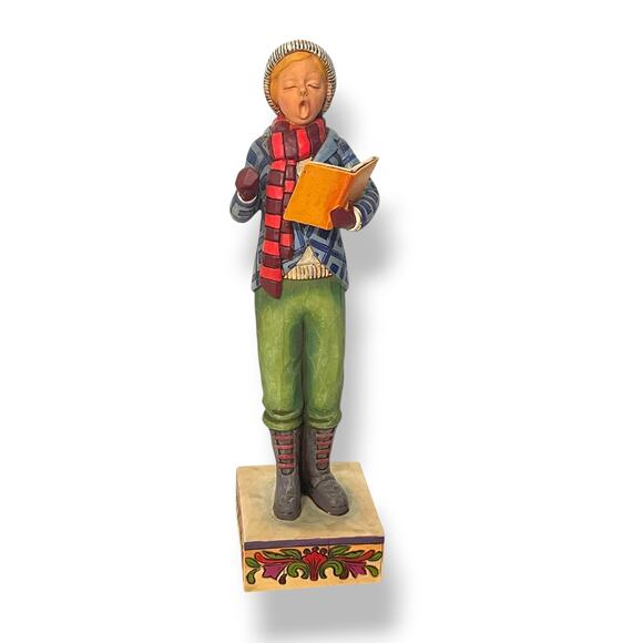 Jim Shore Boy Caroler Love And Joy Come To You 2006 Figure C4005297 with Box - Picture 1 of 7